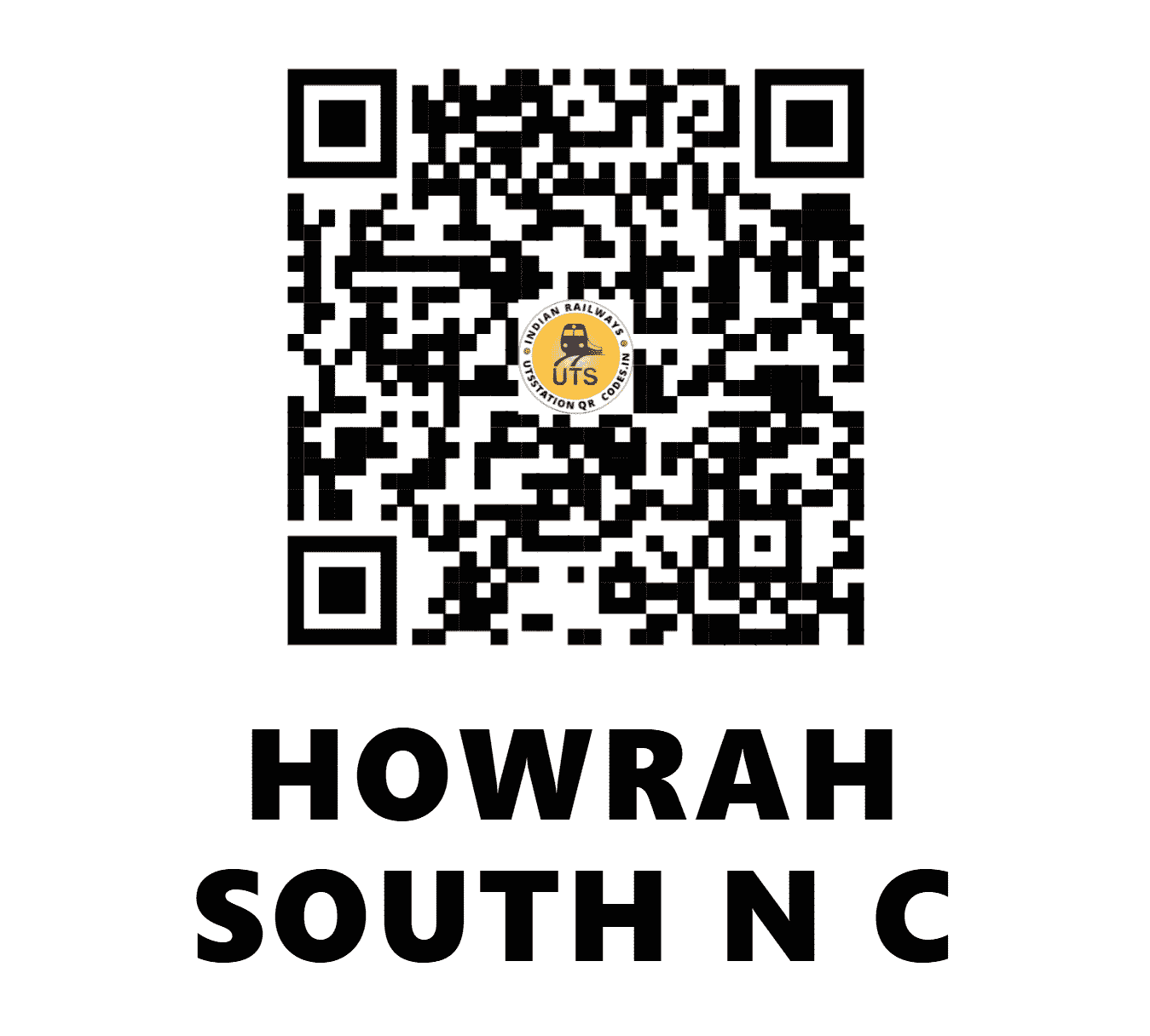 UTS QR Code for HOWRAH SOUTH N C - HWHS (SE - WEST BENGAL)